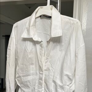 Zara White Collared Shirt